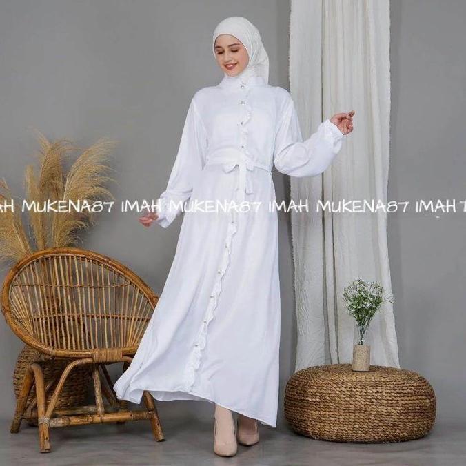 Gamis Rayon Premium Maxi Dress Twill Premium Polos Adem Best Quality