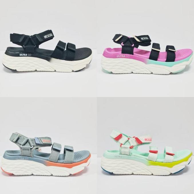 [CUCI GUDANG] / SKECHERS MAX CHUSIONING SLAY/SEPATU SANDAL WANITA/SANDAL WANITA/SKECHERS