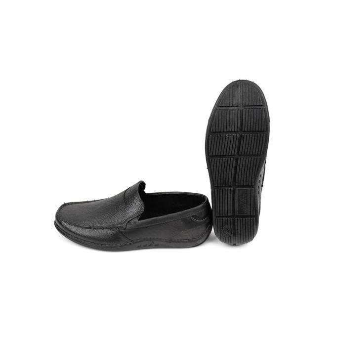 DE59 >> Sepatu pantofel Karet ATT SAB 355 Hitam Kerja Flat Shoes Pria