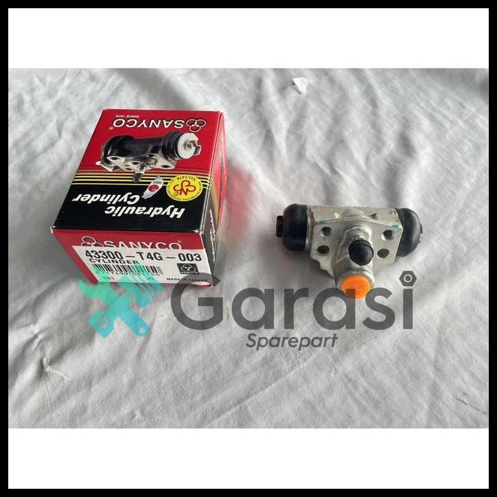 TERBARU WHEEL CYLINDER JAZZ GK5 CITY GM6 2014-2019 43300-T4G-003 SANYCO SILINDER REM BELAKANG ORI 