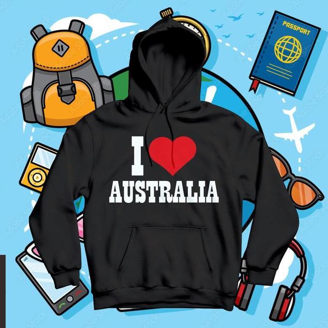 DN32 - Jaket Hoodie Oleh-oleh Australia Banyak Model - Hoodie Souvenir Australia Batch 2