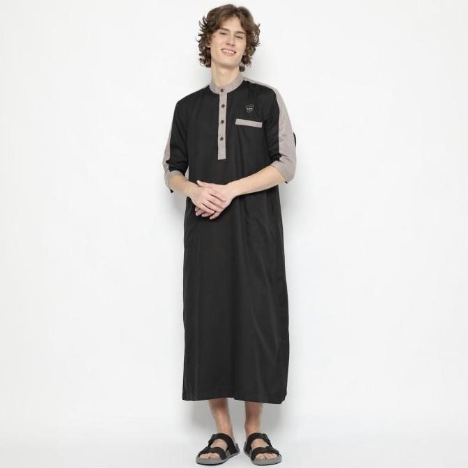 Jubah List Reglan Katun Madinah Gamis Pria Dewasa Premium Katun Madina