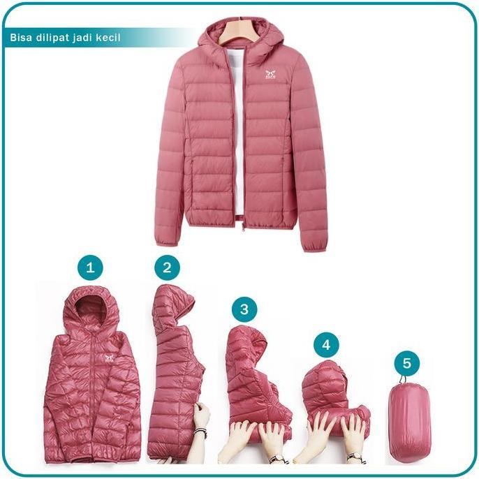 Hikway- Elfs Active Puffin Down Hoodie - Jaket Bulu Angsa Wanita Ultralight Ul Outdoor