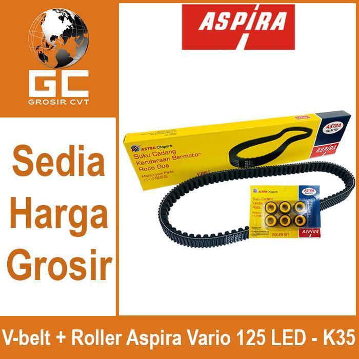 Aspira Vanbelt V Belt Van Belt Fanbelt Kit Assy Set Honda Vario 125 Esp Led Injeksi H2-231Pa-K35-120