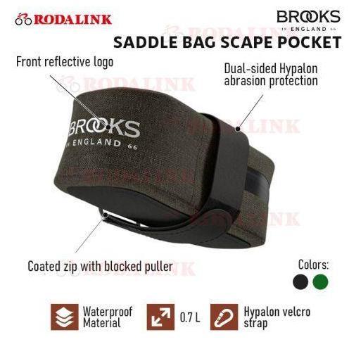 Brooks Saddle Bag Sepeda Scape Pocket Tas Sadel Sepeda Waterproof Compact