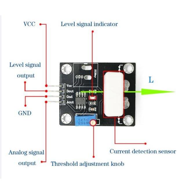 Presisix- Wcs1700 Sensor Arus Ac Dc Hall Current Max 70A Analog & Digital Output