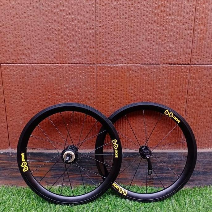 Wheelset 16 349 BB part hitam