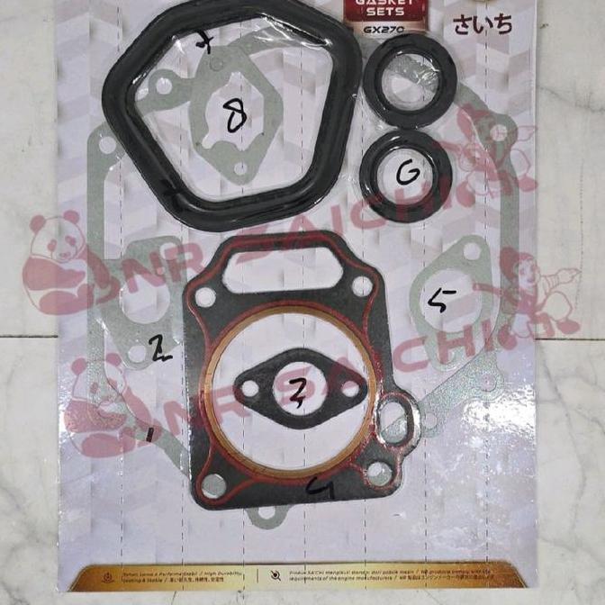 ,,,,,,,] Packing Set Gasket Set Mesin Bensin GX270 GX 270 Saichi untuk Mesin Bensin GX270 GX 270