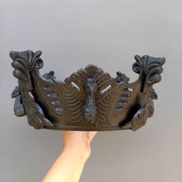 MAHKOTA DAN KAKI SANGKAR BURUNG PERKUTUT MODEL GARUDA / 1 SET