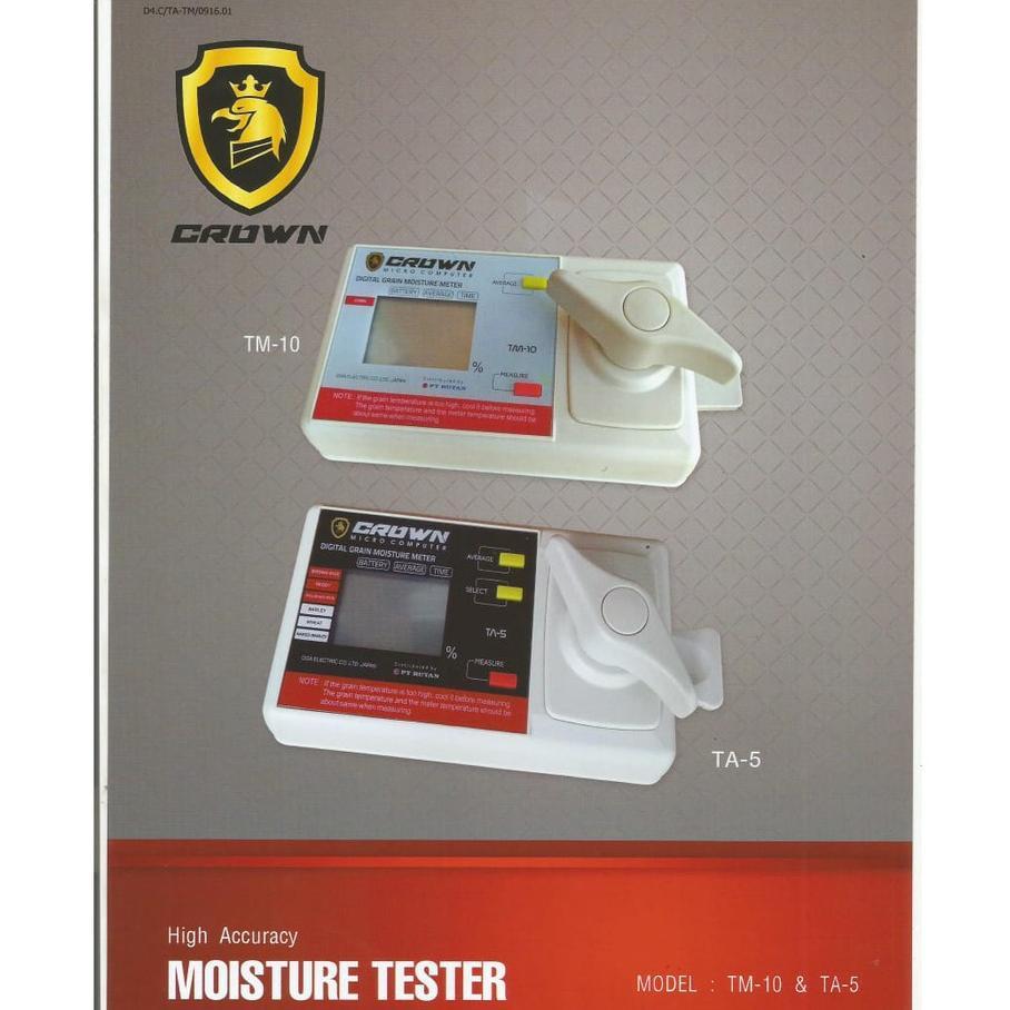 ARN Alat Ukur Kadar Air Padi TA5 CROWN / Moisture Tester Alat Tes kelembaban Padi Gabah Gandum TA-5 