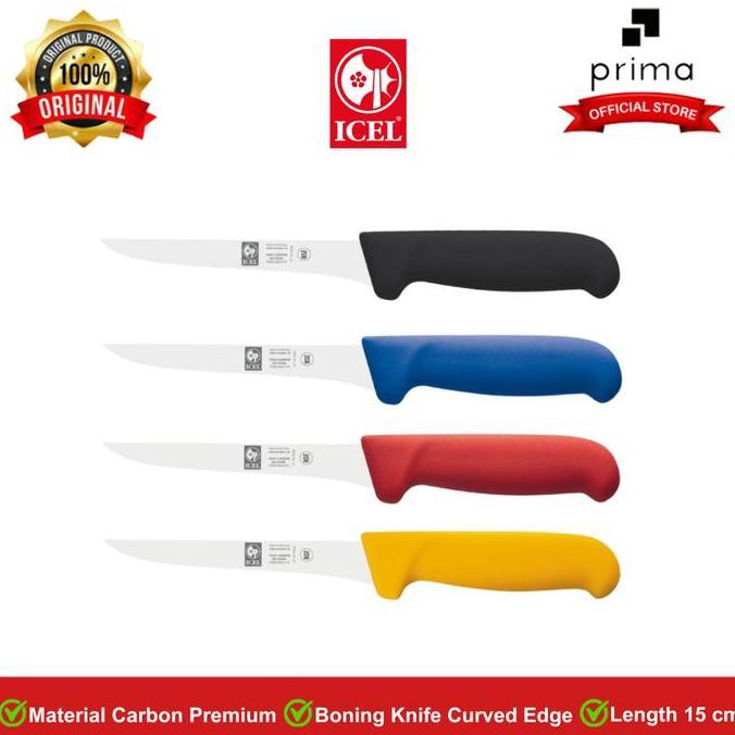 Boning Knife Curved Edge 15 cm | Pisau Pemisah Daging & Tulang - ICEL terlaris