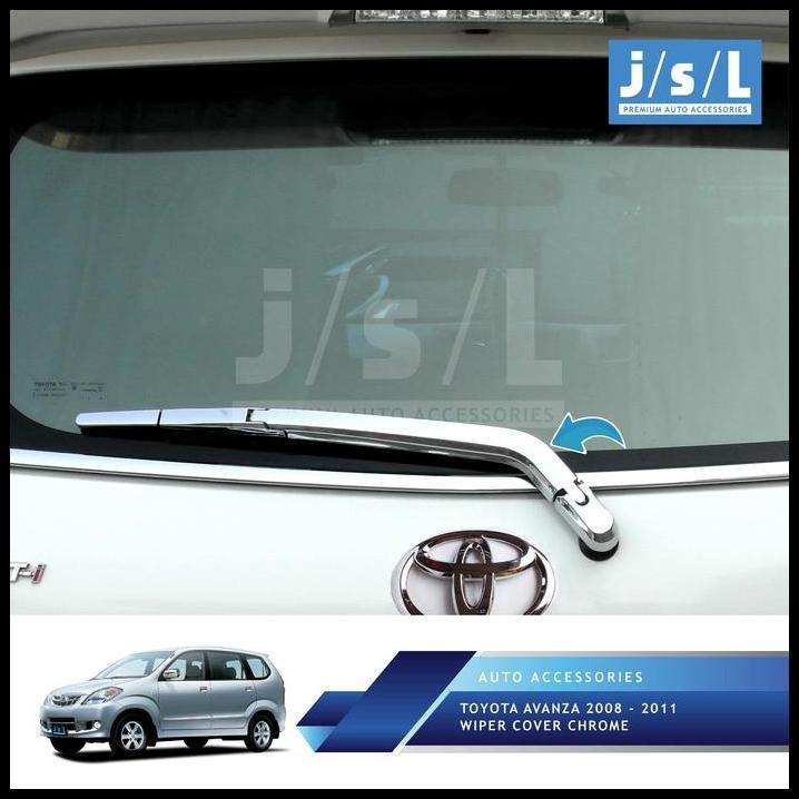 GRATIS ONGKIR TOYOTA AVANZA 2008 2011 WIPER COVER CHROME JSL 