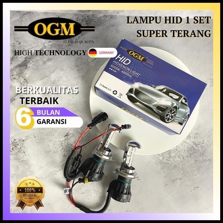 TERMURAH OGM - LAMPU HID MOBIL HONDA MOBILIO 6000K 35W HIGH TECH 