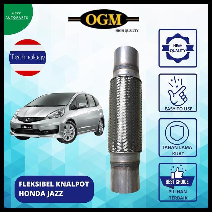 DISKON OGM FLEKSIBEL / FLEXIBLE KNALPOT MOBIL HONDA JAZZ SUPER TEBAL