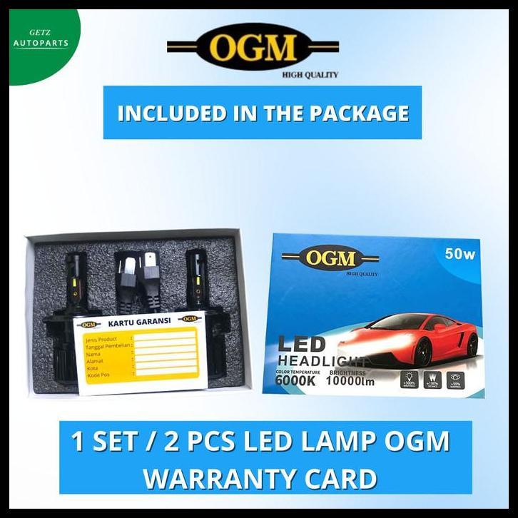 TERLARIS LAMPU LED MOBIL HYUNDAI ACCENT SEPASANG SUPER TERANG - 6000K OGM 