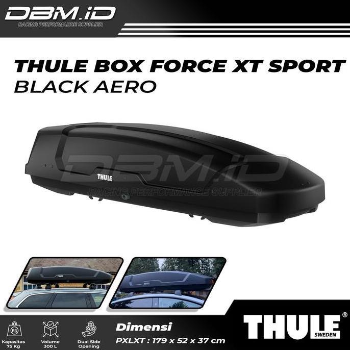 Promo Roof Box Thule Force XT Sport Black bagasi atas mobil Thule slim Diskon