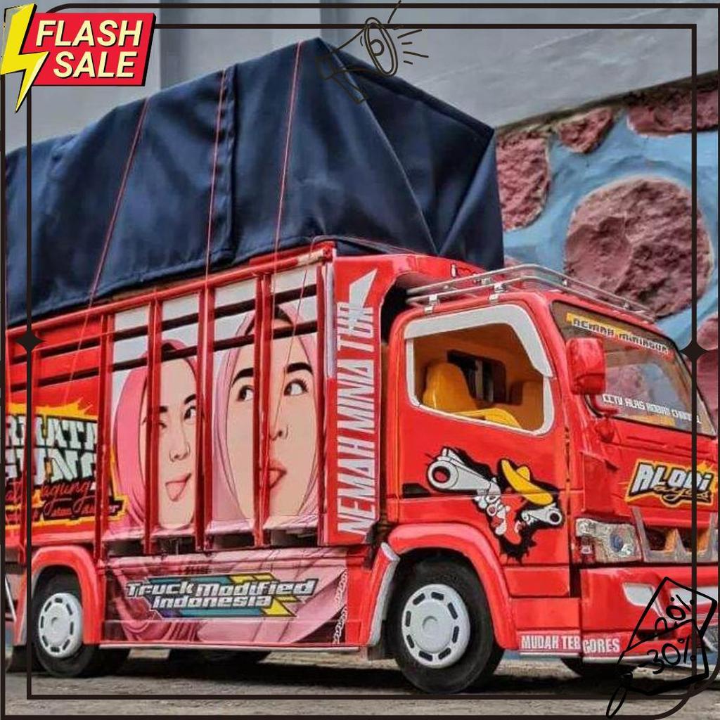 Cod Miniatur Truk Oleng Permata Agung Variasi Terpal, Trek, Trak, Truck Oleng Miniatur, Truk Oleng K