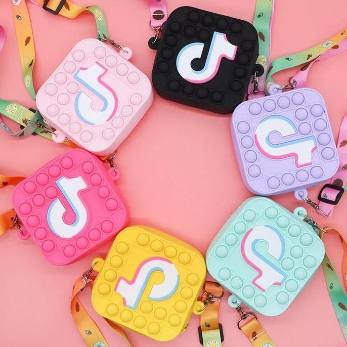 Tas Selempang Anak pop it Bag POP ITS POPIT PUSH IT TIKTOK Dompet Mini