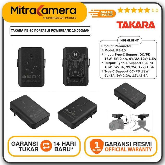 GHOENESH Takara PB-10 Portable Powerbank 10.050mAh for Camera & Smartphone