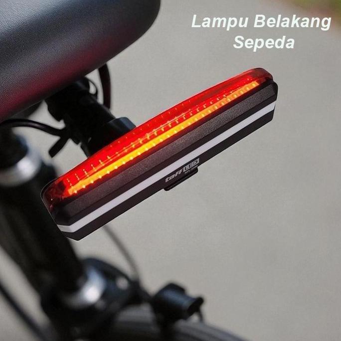 DRAMANINE Lampu Belakang Sepeda Rechargeable 500mAh LED COB 26 Chip