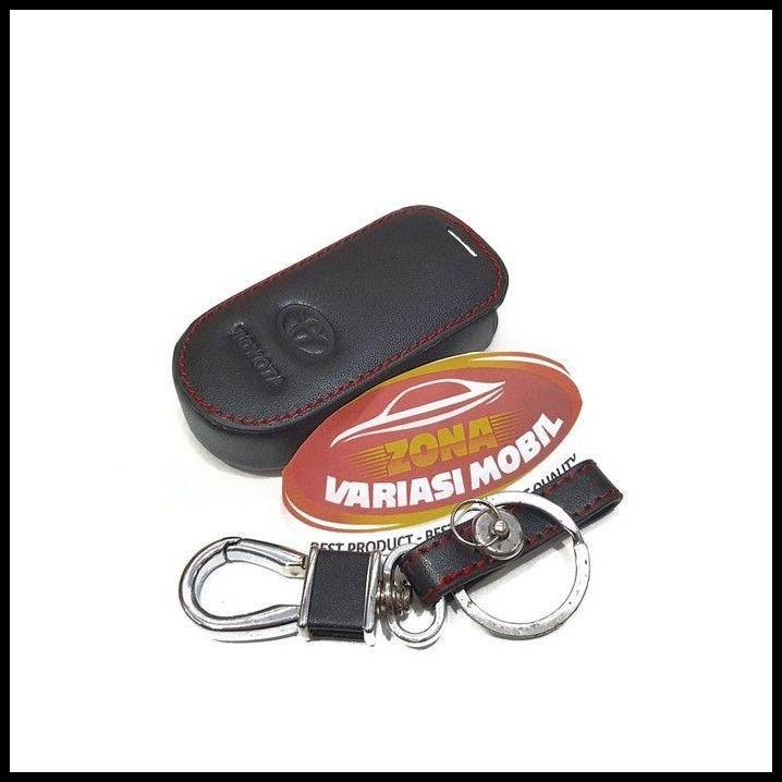 DISKON SARUNG KUNCI REMOT MOBIL KULIT / COVER LEATHER KEY REMOTE TOYOTA ALL NEW AVANZA VELOZ 2019 20