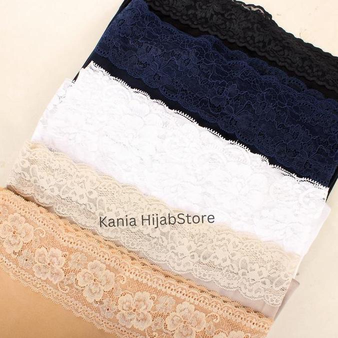 Celana kulot wanita panjang inner renda dalaman gamis dalaman rok bahan kaos rayon  premium