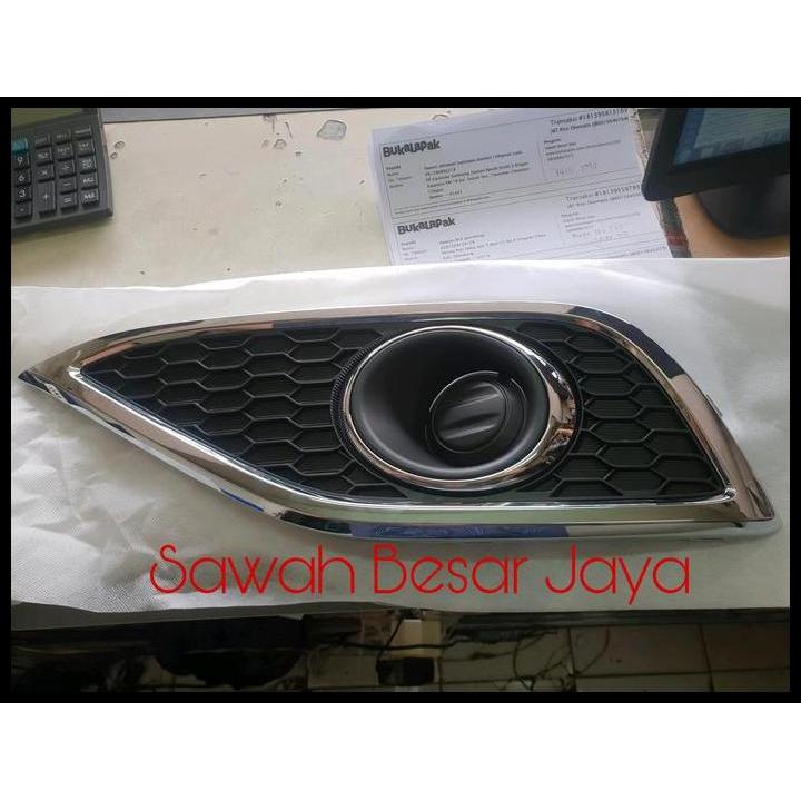 TERMURAH COVER TUTUP GARNISH LIST CHROME FOG LAMP ATAU LAMPU KABUT BAWAH BUMPER DEPAN HONDA CRV RM G