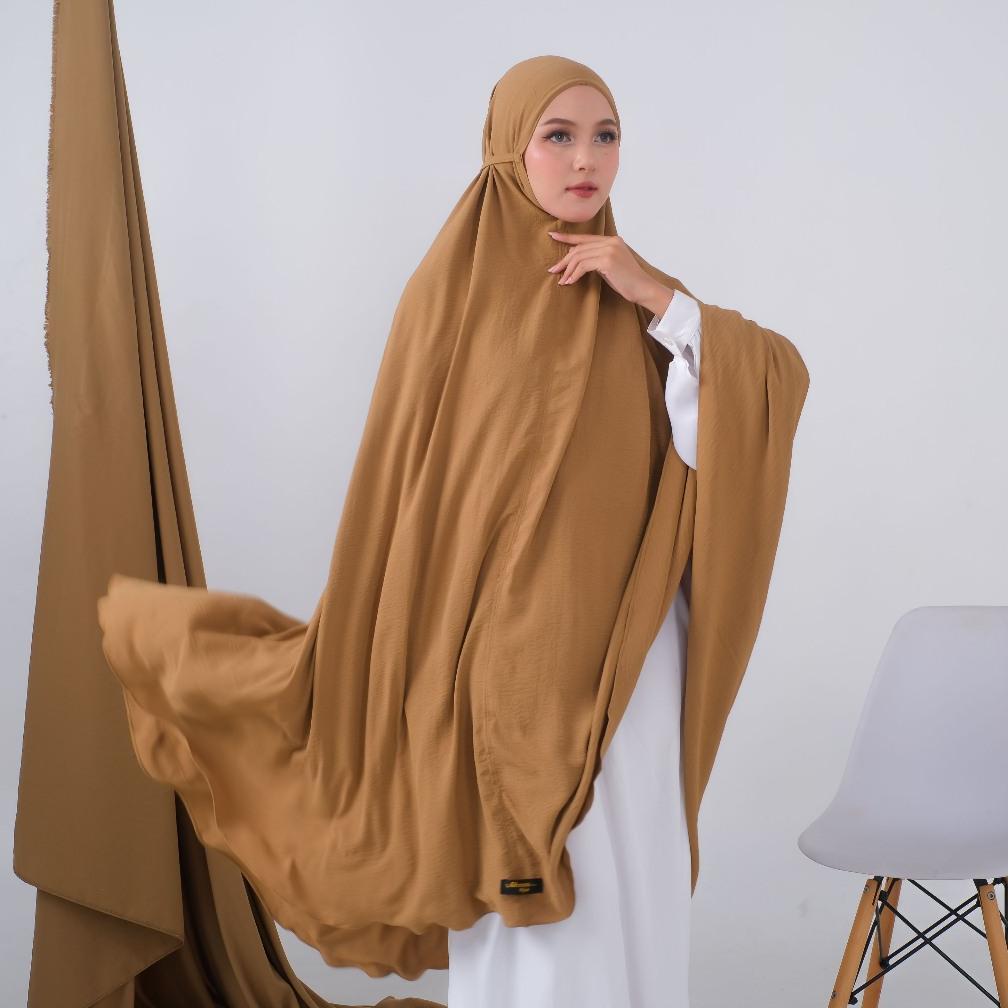 BIG PROMO HIJAB JILBAB BERGO KHIMAR MARYAM JUMBO SYARI CRINKLE AIRFLOW  PREMIUM NON PET XXXXXl (5XL)