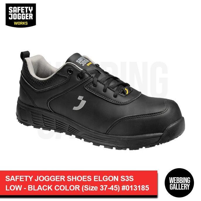 Sepatu Safety Jogger Shoes ELGON S3S LOW Black Colour #013185 Original terlaris