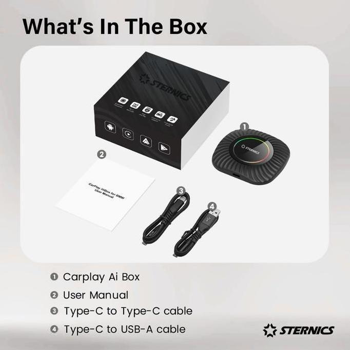 TERBARU Sternics ST7 Android Box Wireless CarPlay Android 13 Multimedia System | Built-in SIM Card S