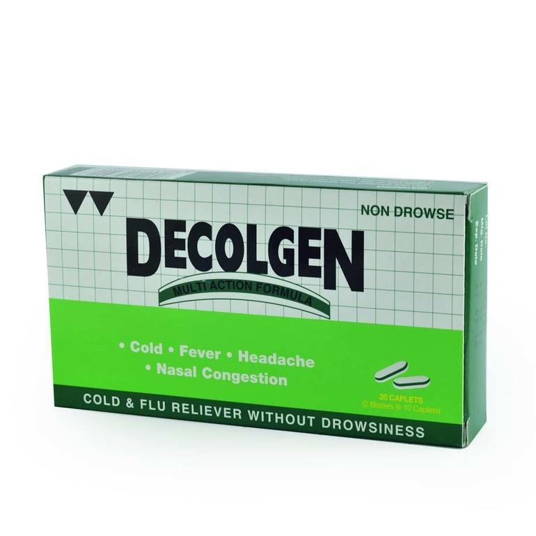 Decolgen Cold & Flu Reliever, 20 capsules// singapore
