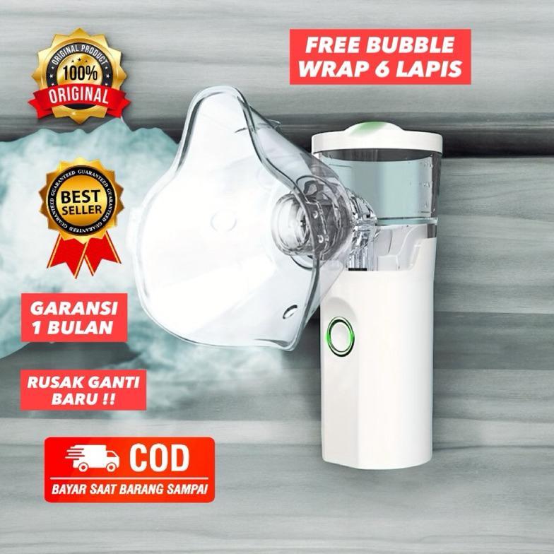 HD-W05 - NEBULIZER MESH MINI INHALER PORTABLE ELECTRIC BATERAI TERAPI PERNAPASAN ASMA BRONKITIS NEBU
