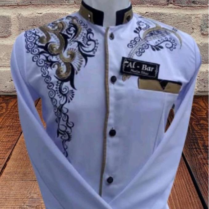Jas,koko atau peaduan kemeja model koko bahan katun imago baju Muslim pria dewasa banyak pareasi uku