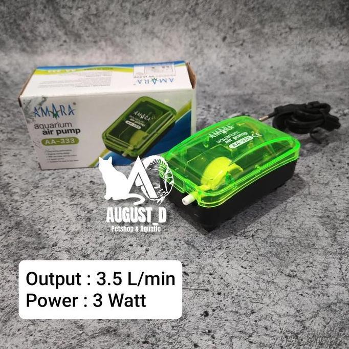 Amara AA-333 / AA-222Pompa Udara Aerator Aquarium 1 Lubang Amara AA333/ AA-222