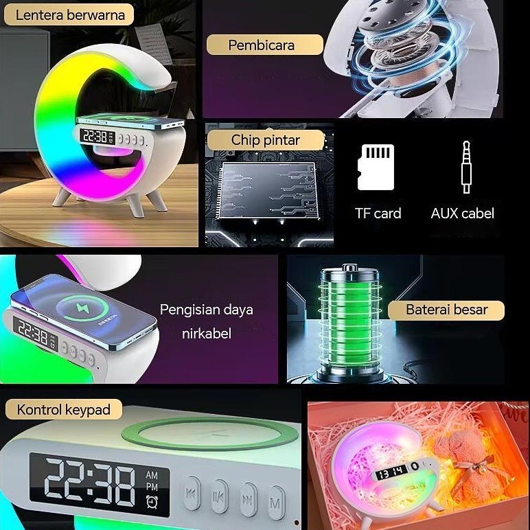 promo terbaru bluetooth speaker mini music box multi-function speaker bluetooth jam alarm digital wi