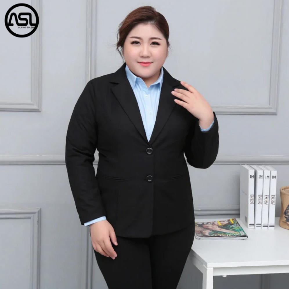 BEST SELLER BLAZER HITAM WANITA JUMBO / BLAZER JUMBO WANITA / JAS WANITA FORMAL JUMBO / BLAZER CEWEK