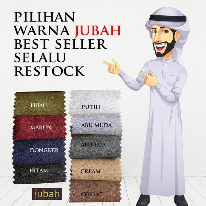 Baju jubah Gamis Pria Luaran Model Jubah Habib