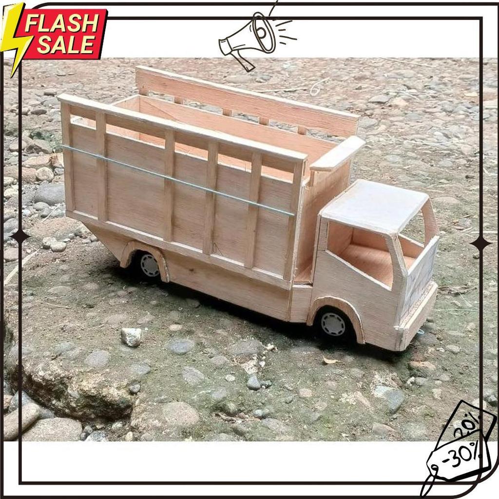 Miniatur Truk Oleng,Pintu Belakang Bisa Terbuka, Free Lampu Led Meledak