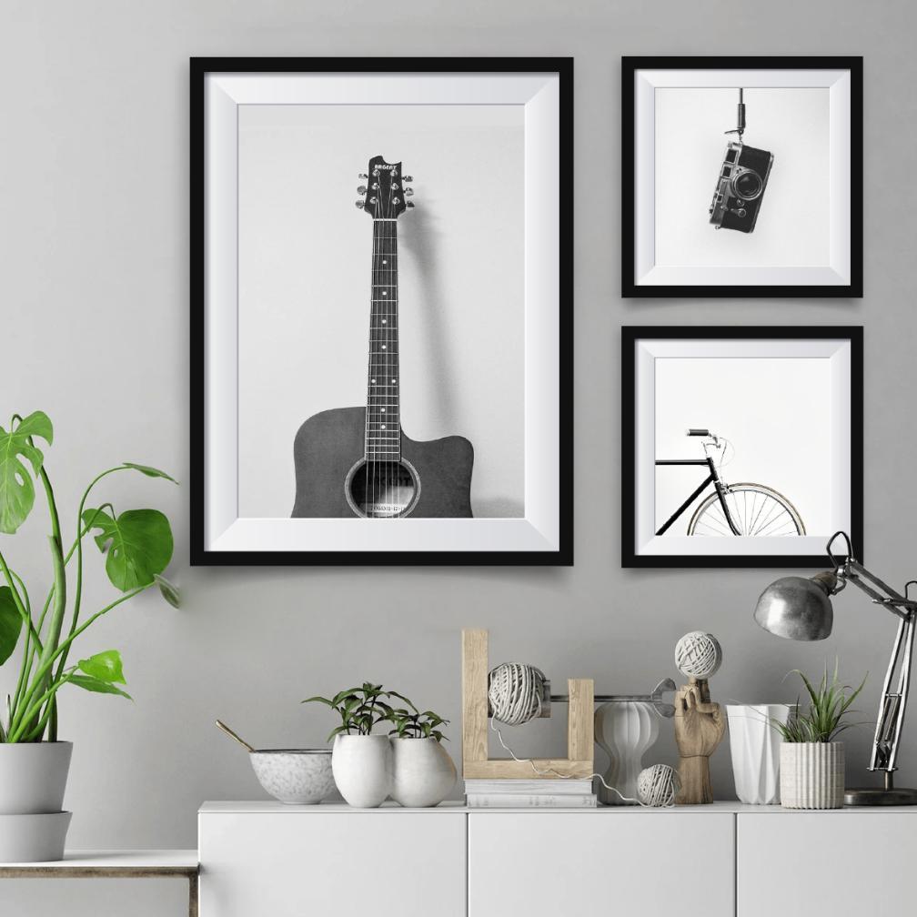 TERBARU HIASAN DINDING HITAM PUTIH RETRO VINTAGE PAJANGAN MUSIK POSTER BAND KAMAR AESTHETIC