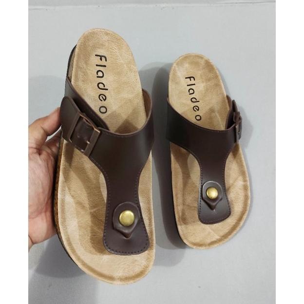 TERBARU Sandal Fladeo Pria Termurah Kulit Sintetis (Jepit)