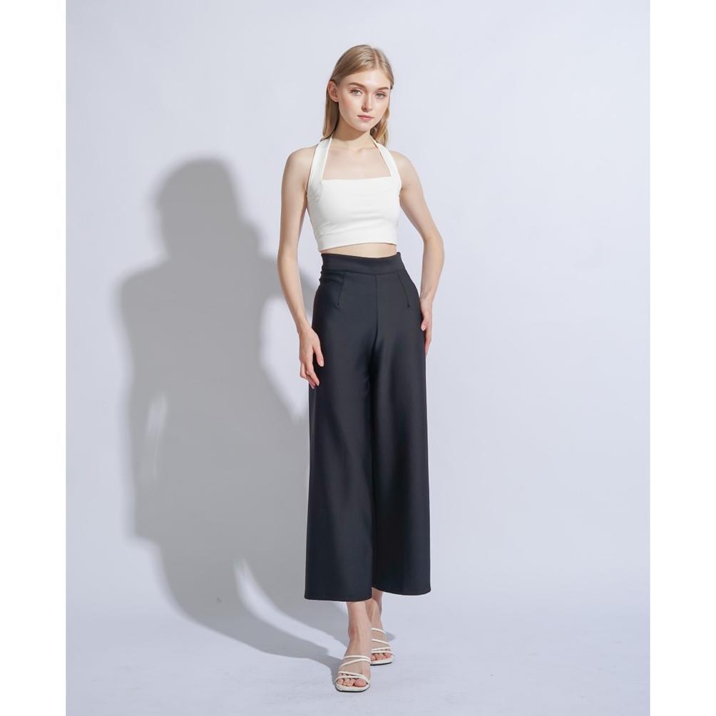 cuci gudang modavie - belle halter top tanktop korea crop top korean halter tank top