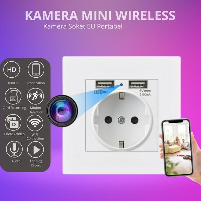 Sale Teknobi Spy Kamera Cam Cctv Mini Wireless Teknobi Colokan Bulat Cctv Kecil Pantau Lewat Hp