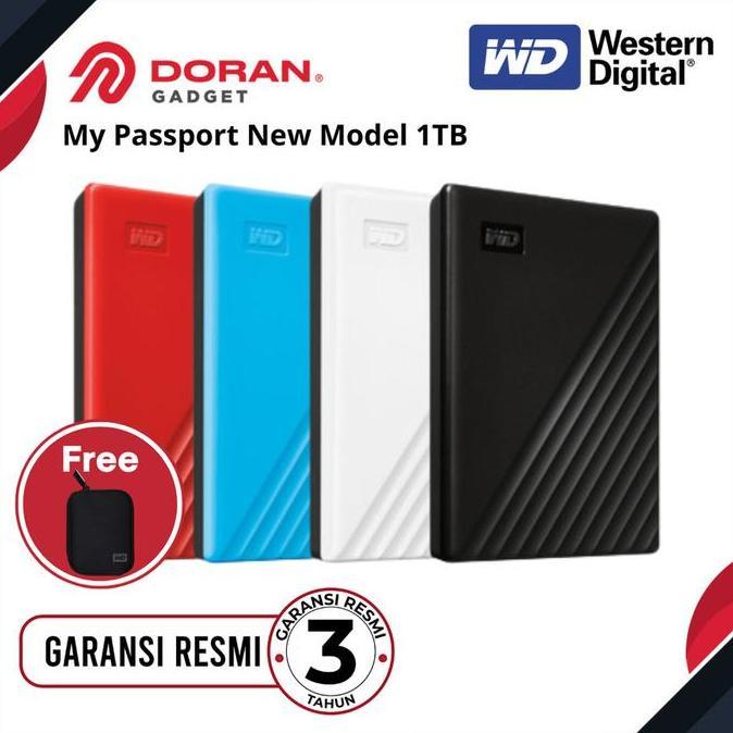 WD My Passport 1TB New Model USB 3.2 HD HDD / hardisk external 1 tera