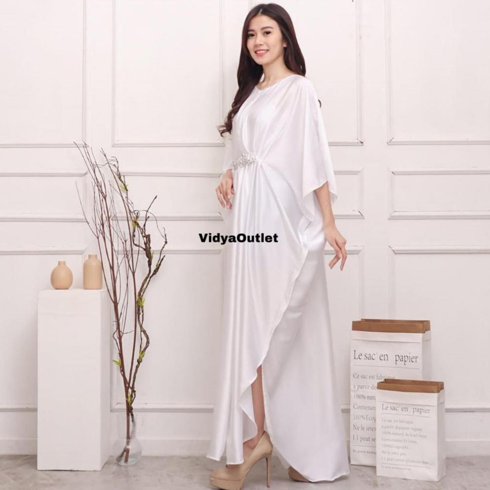 NEW Kaftan Alya 2258 - Baju Lebaran wanita - Long Dres Polos - Baju Muslim Dewasa - Dress Hitam