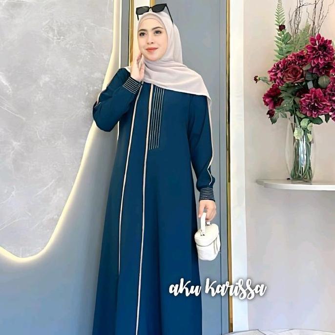 GAMIS ANZALA DRESS ORI AKU KARISSA DRESS BORDIR SABRINA CANTIK VIRAL MODERN KEKINIAN