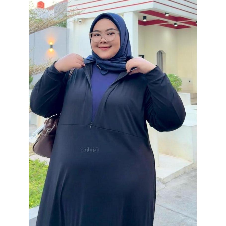 Inner Dress Manset Gamis Busui Super Jumbo LD 140 LD 150 Spandek Jersy Premium Dalaman Big Size Ibu 