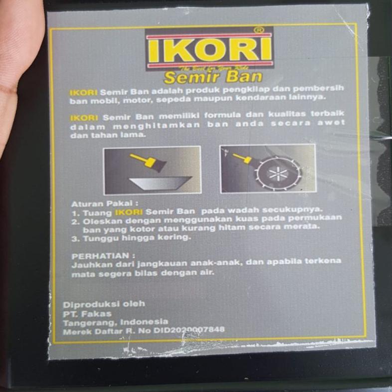 Diskont Cairan Ikori Semir Ban 1 Liter Hitam Penghitam Ban Motor Mobil Bonus Kuas