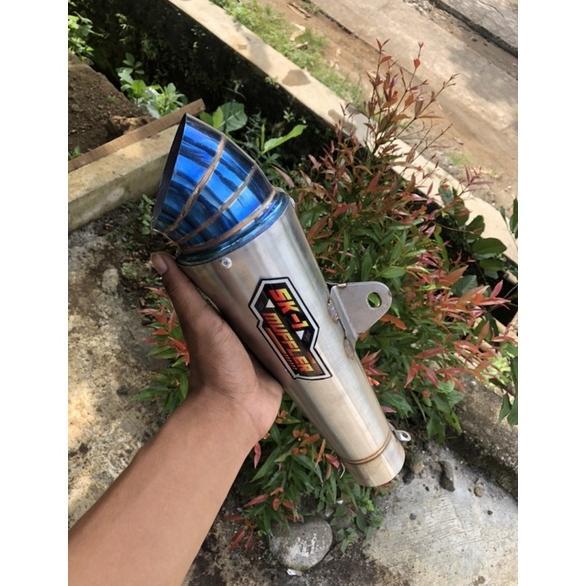 Berkualitas Kenalpot Skc Muffler Original Jiksaw Blue Onli Dm50Mm