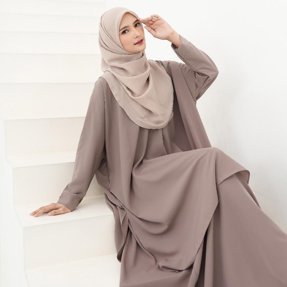 CUCI GUDANG HIRZI | Zhafira One Set New Outfit Style Syar'i Ala Malay