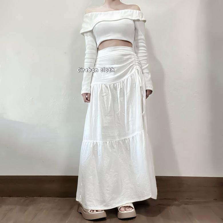 BIG SALE KIYANA Cirebon Cloth - Amira Skirt / Rok Aesthetic / Korean Skirt / Rok serut